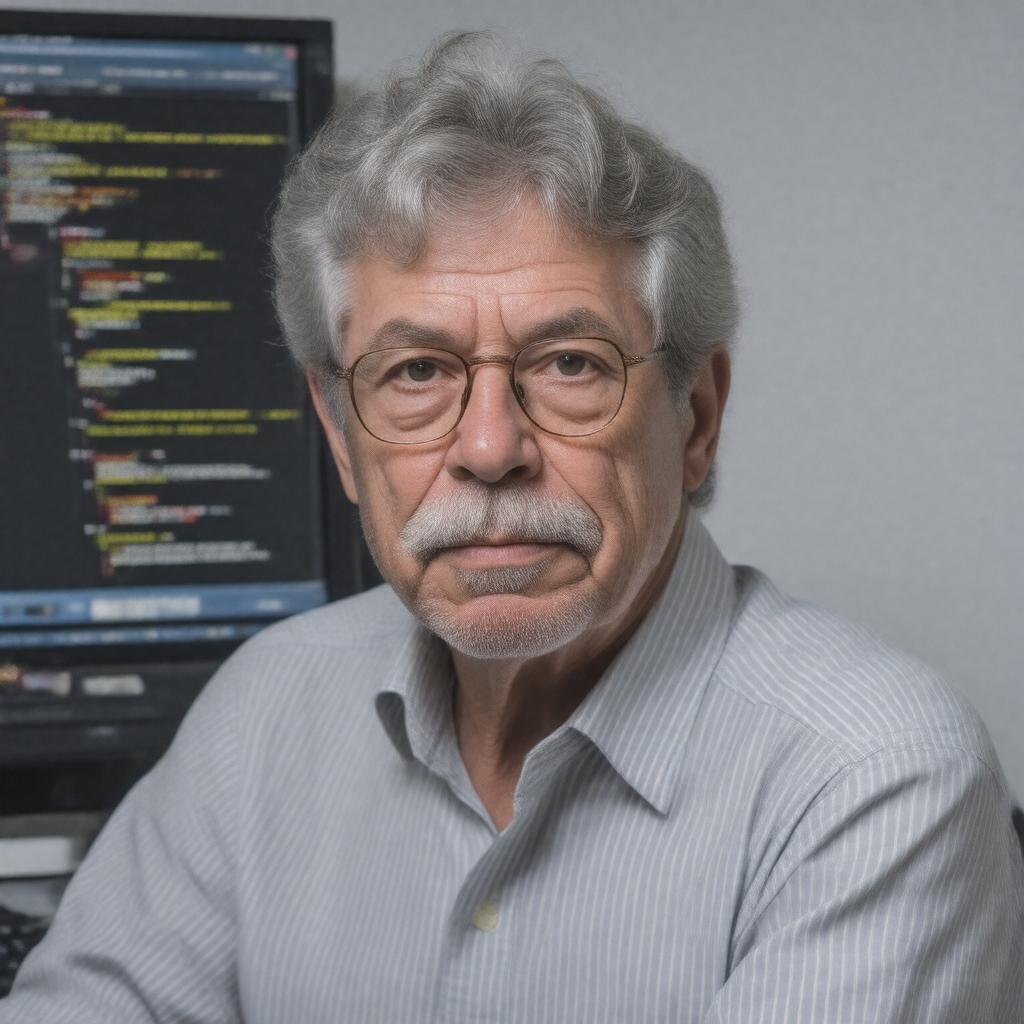 AI-created image of Alan Kay