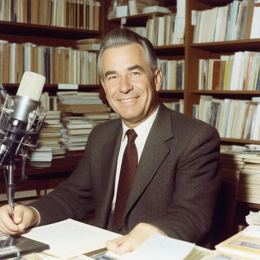 AI-created image of Alan Lomax