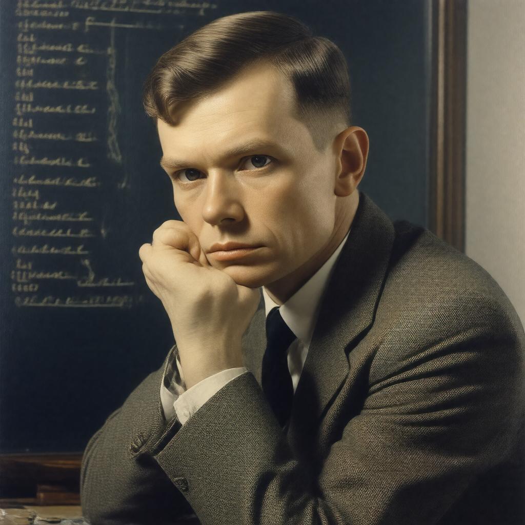AI-created image of Alan Turing