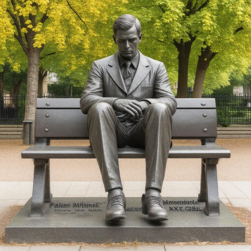 Click to view larger image AI-created image of Alan Turing Memorial, Manchester
