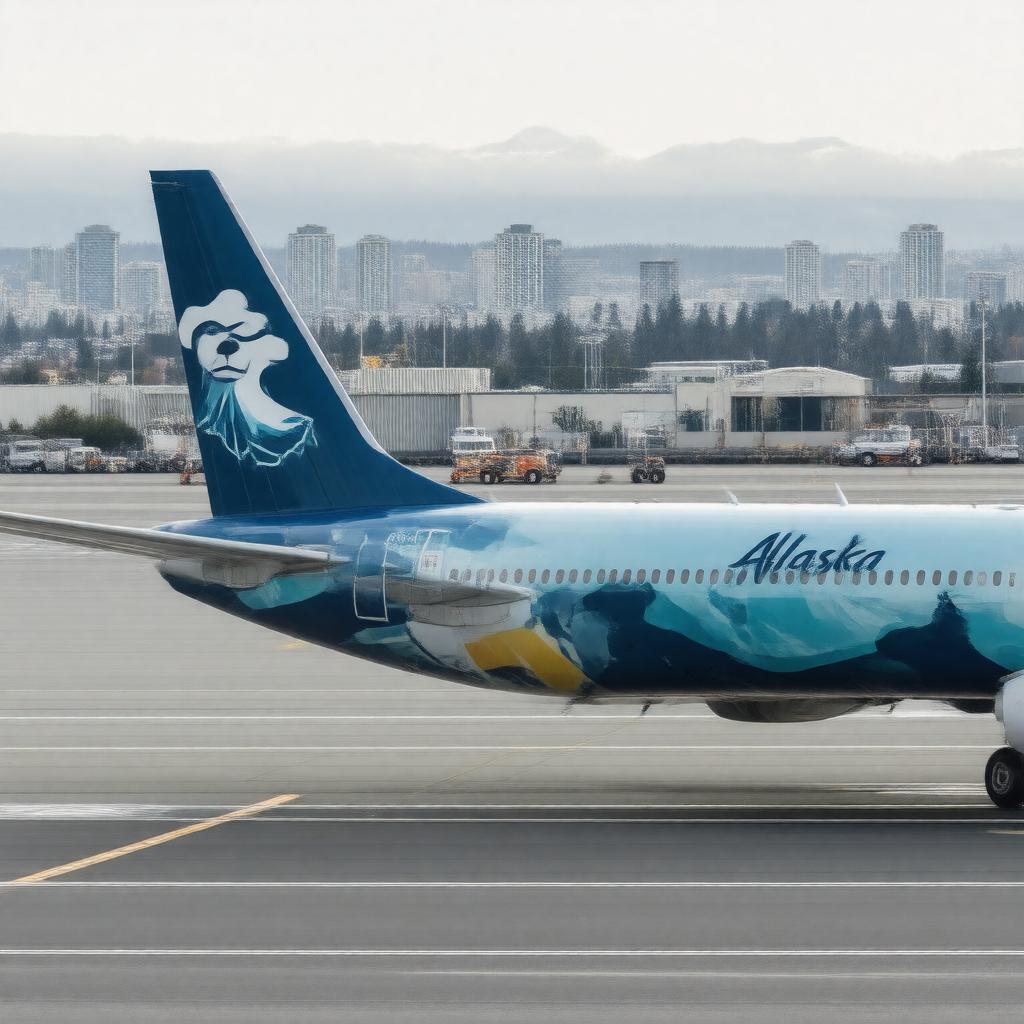 AI-created image of Alaska Airlines