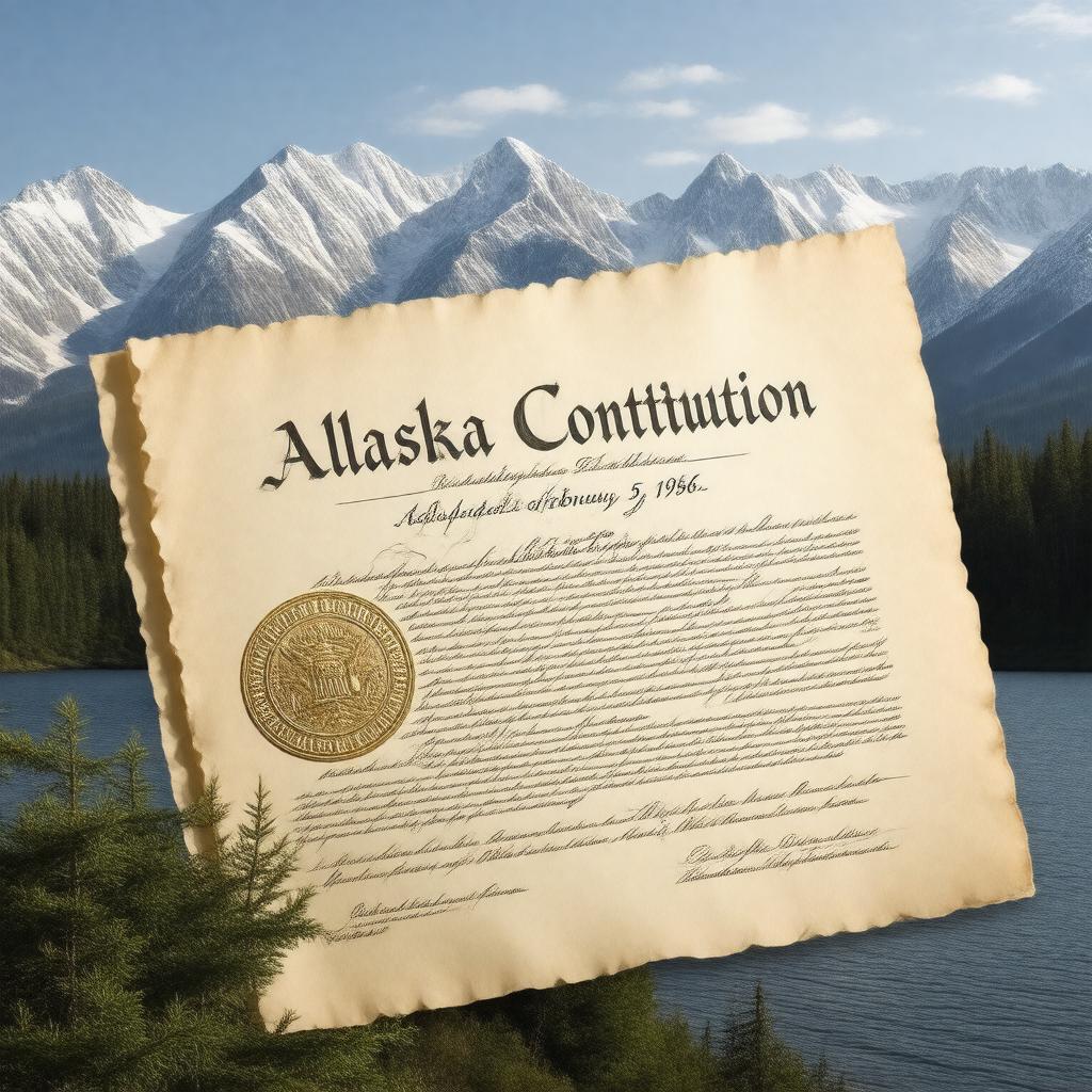 AI-created image of Alaska Constitution