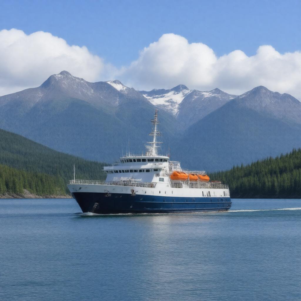 AI-created image of Alaska Marine Highway