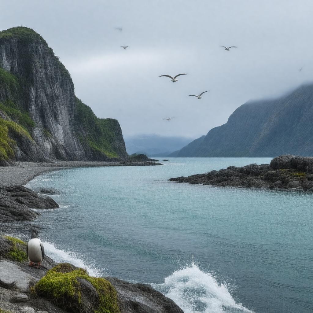 AI-created image of Alaska Maritime National Wildlife Refuge