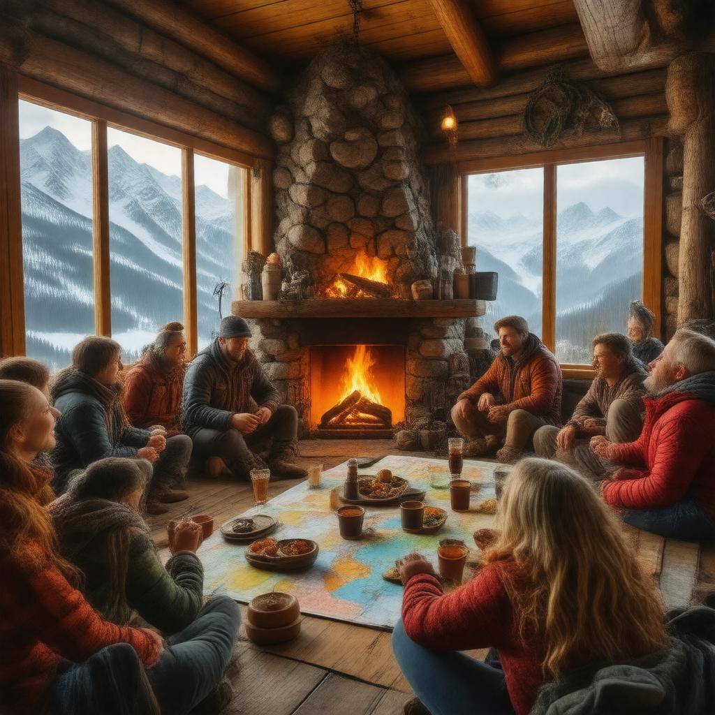 AI-created image of Alaska Mountaineering Club party