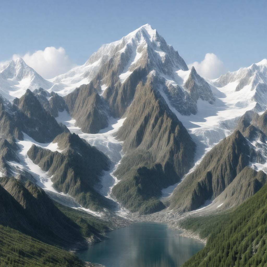 AI-created image of Alaska Range
