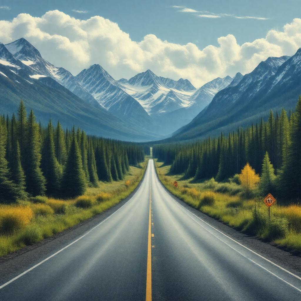 AI-created image of Alaska Route 2