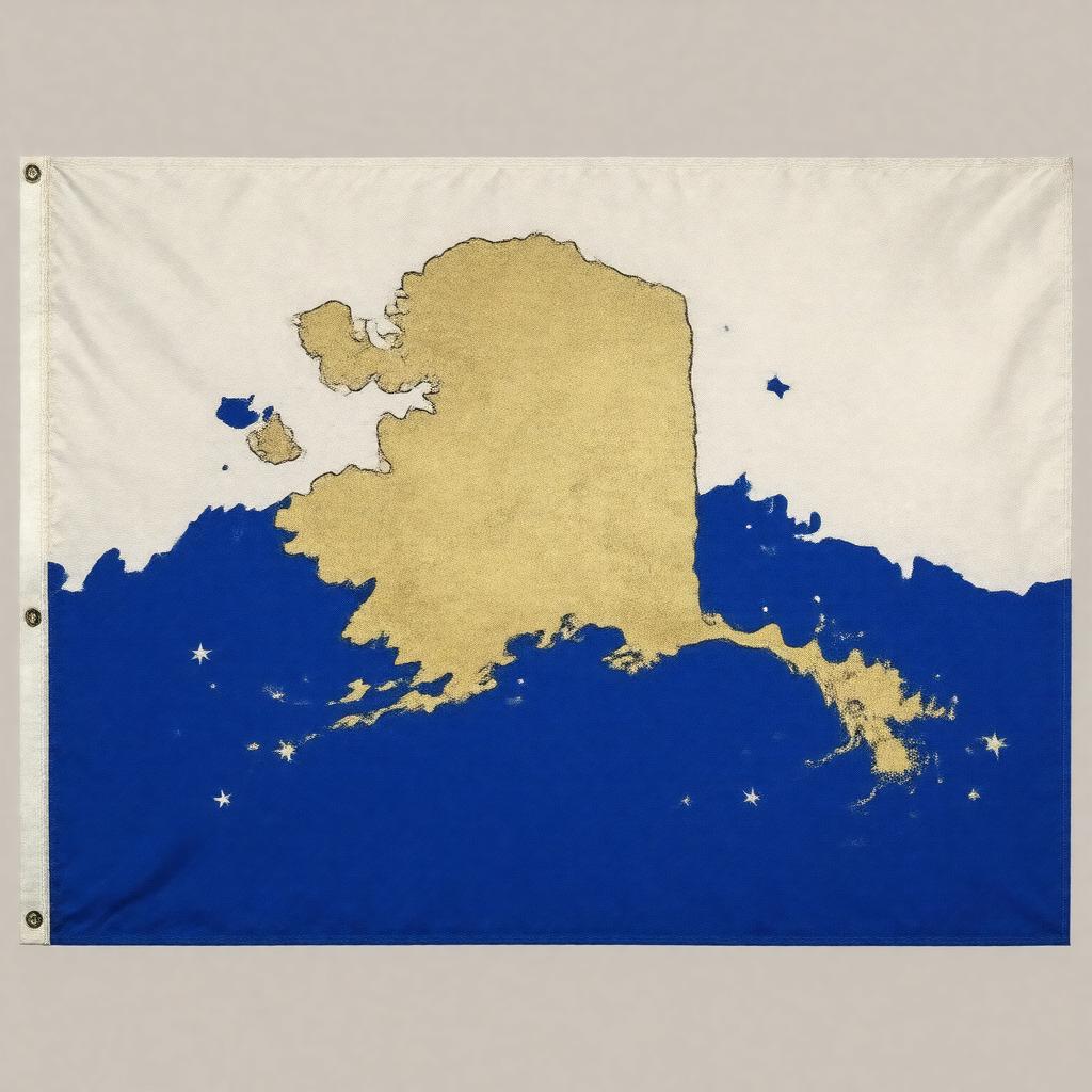 Click to view larger image AI-created image of Alaska's Flag