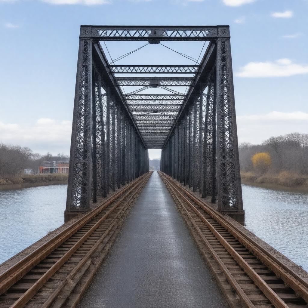 AI-created image of Albany-Rensselaer Rail Bridge