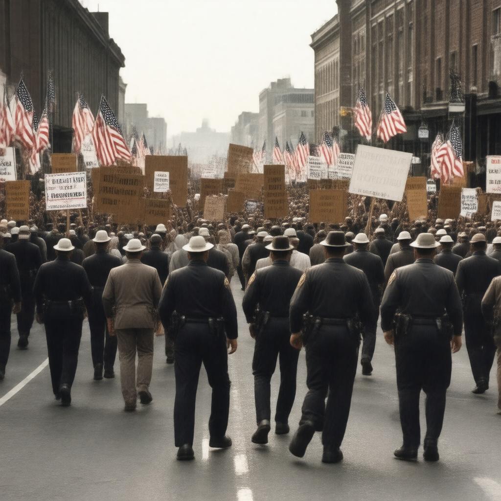 Click to view larger image AI-created image of Albany Movement