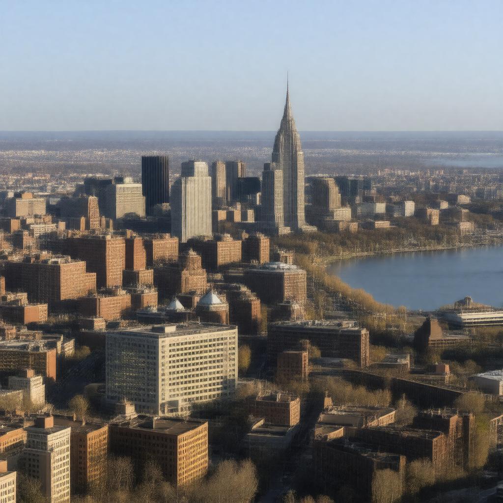 AI-created image of Albany, New York, USA