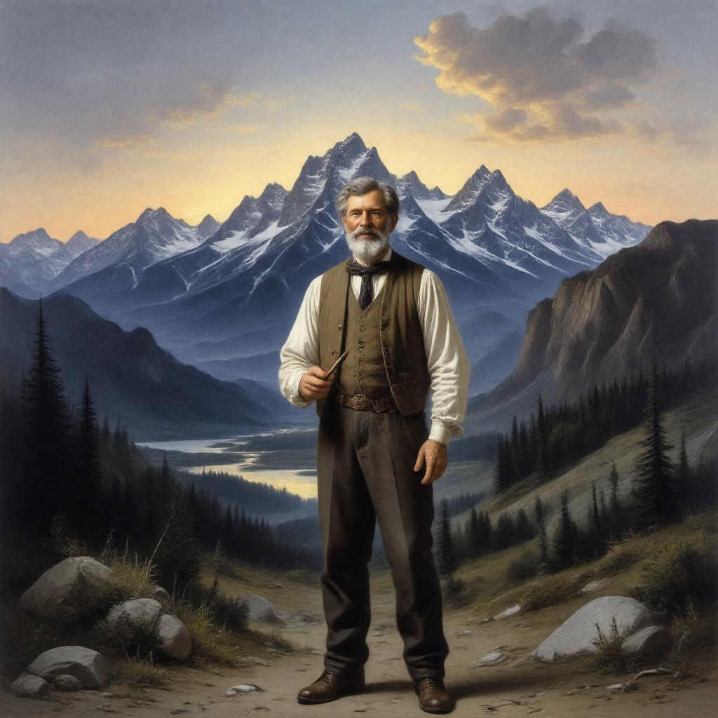 AI-created image of Albert Bierstadt