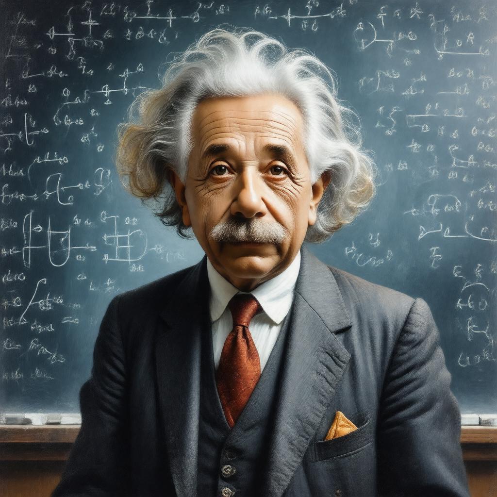 Click to view larger image AI-created image of Albert Einstein (visiting professor)