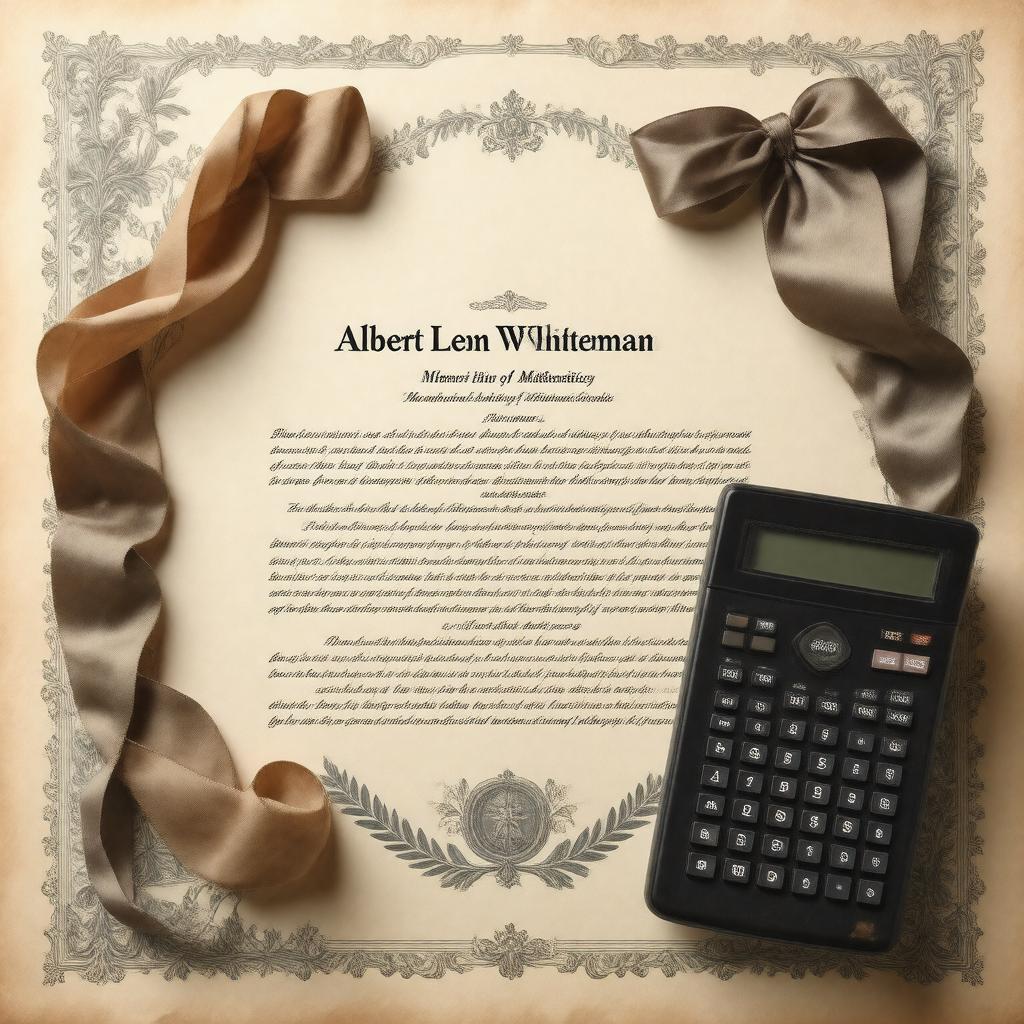 AI-created image of Albert Leon Whiteman Memorial Prize