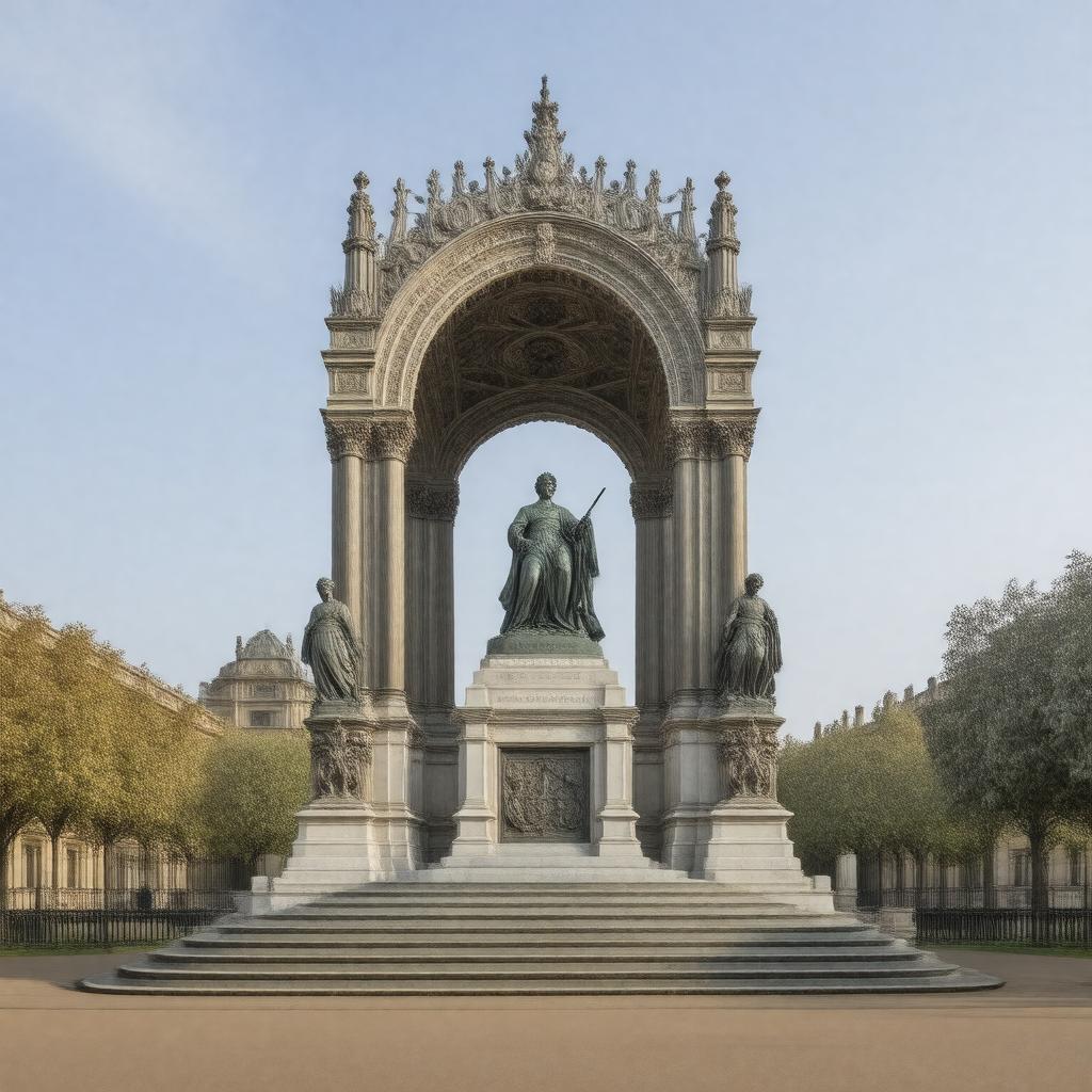 AI-created image of Albert Memorial, London
