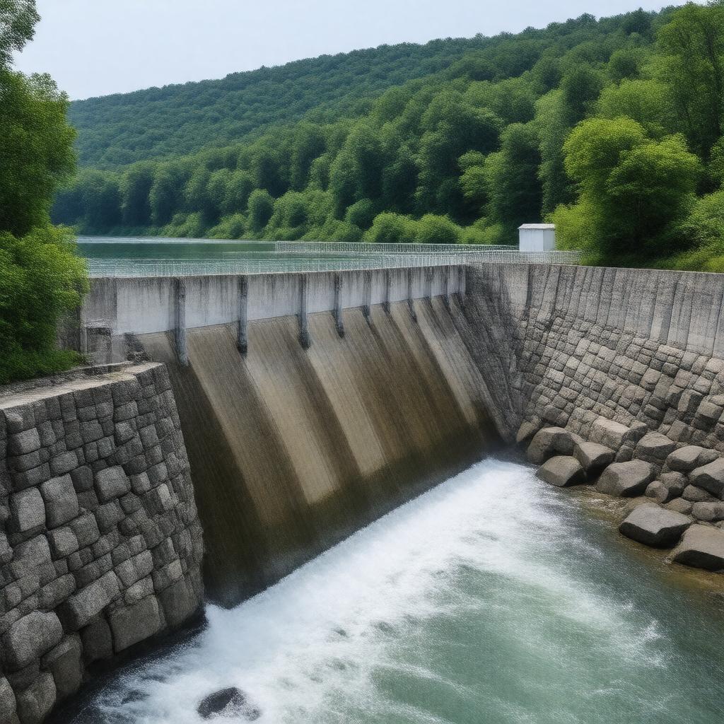 AI-created image of Albion Dam