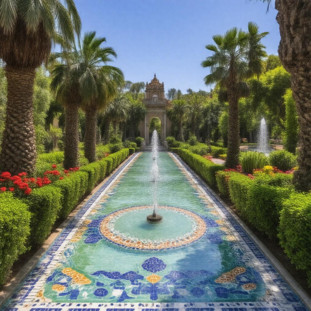 AI-created image of Alcazar Garden