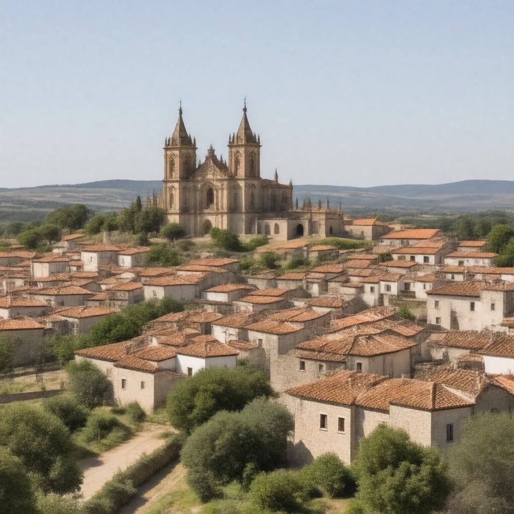 AI-created image of Alcobaça, Portugal