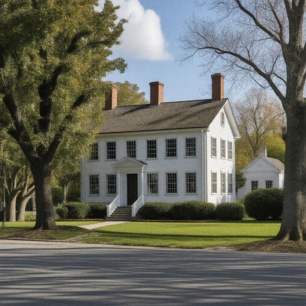 Click to view larger image AI-created image of Alden House Historic Site