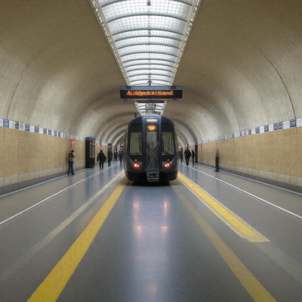 AI-created image of Aldgate East Underground Station