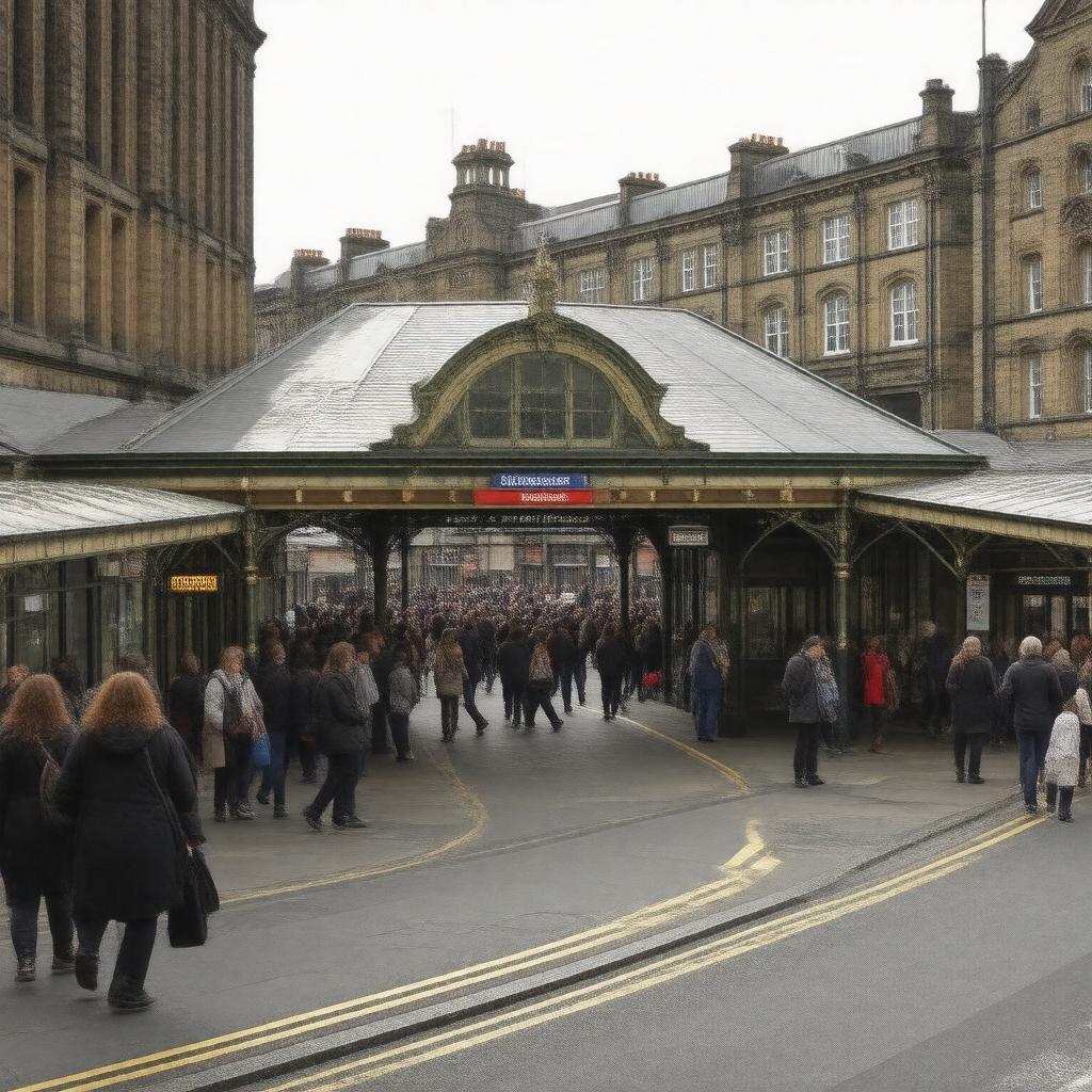 AI-created image of Aldgate East station