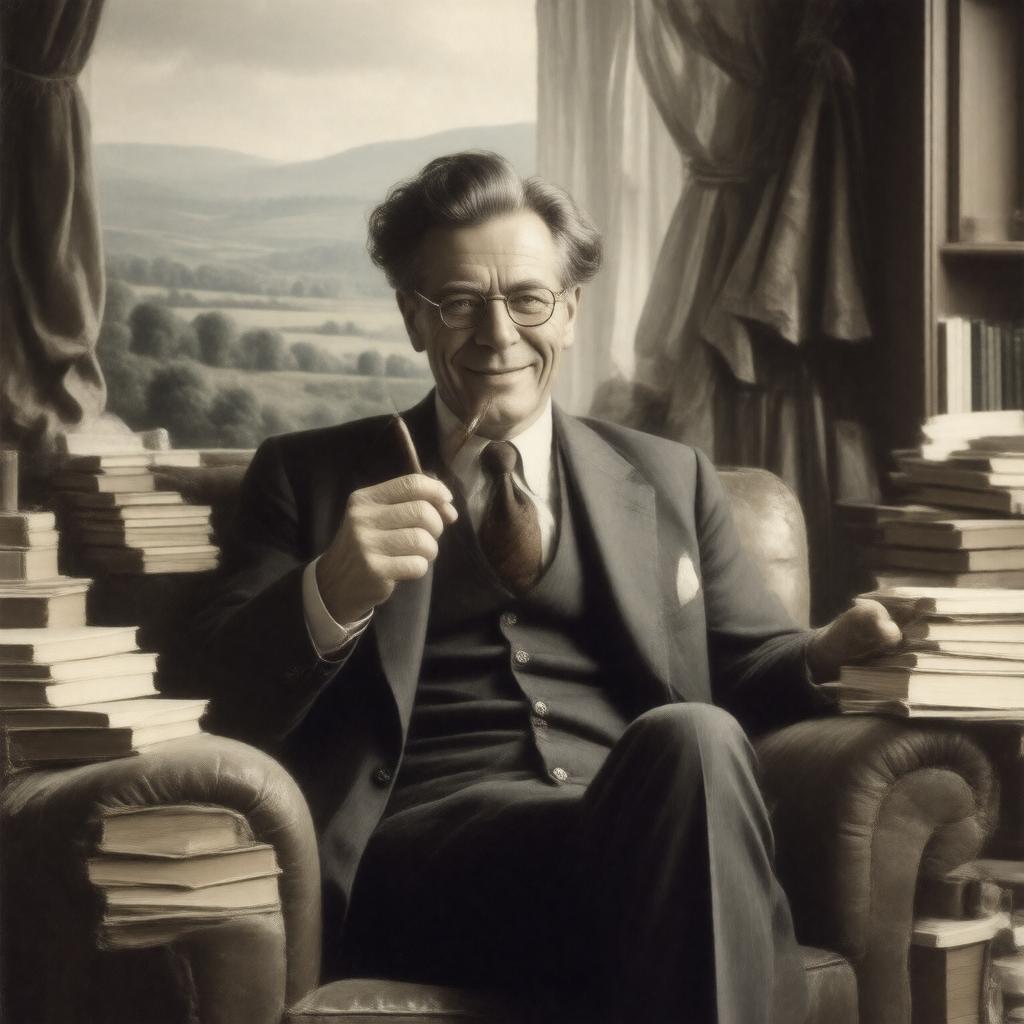 AI-created image of Aldous Huxley
