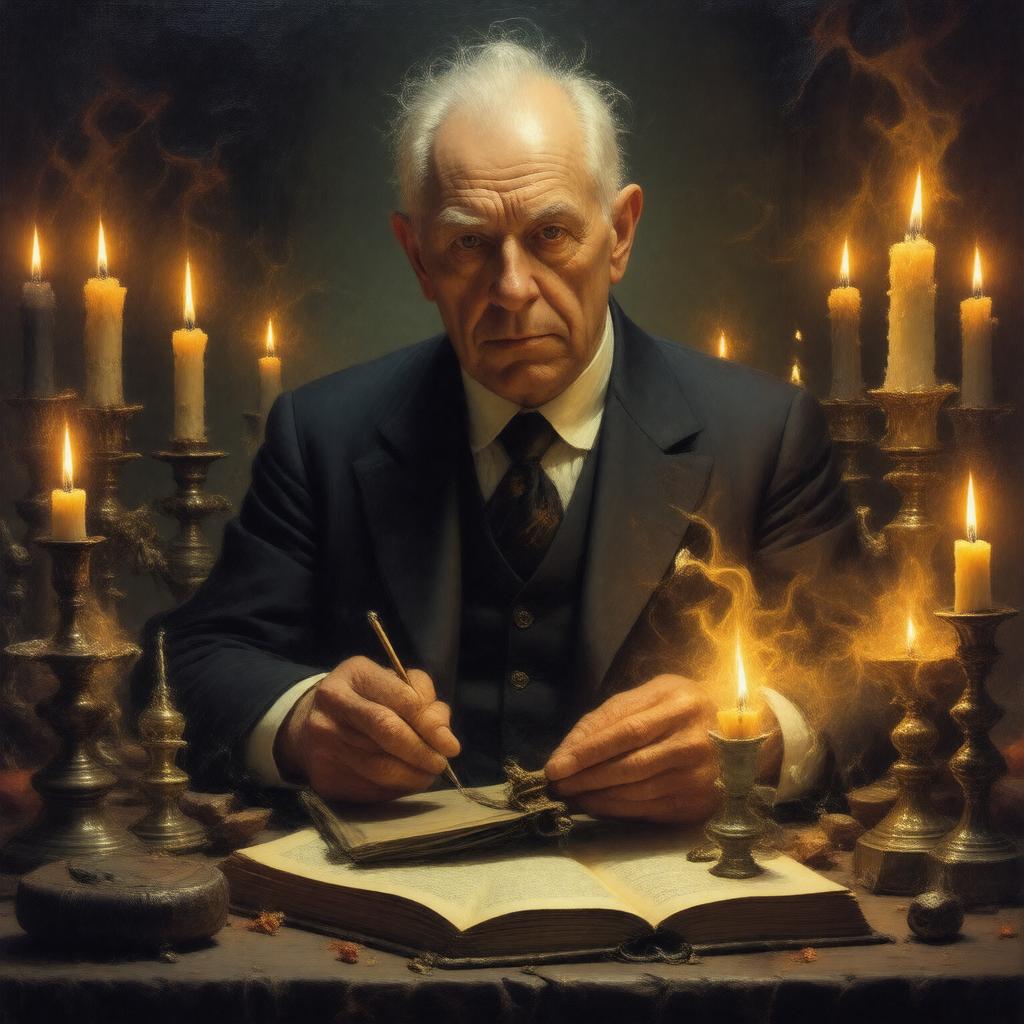 AI-created image of Aleister Crowley