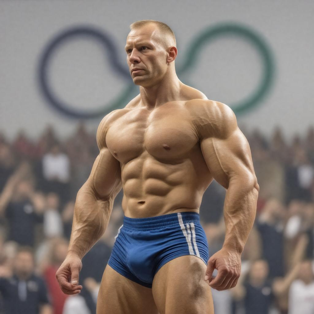 AI-created image of Aleksandr Karelin