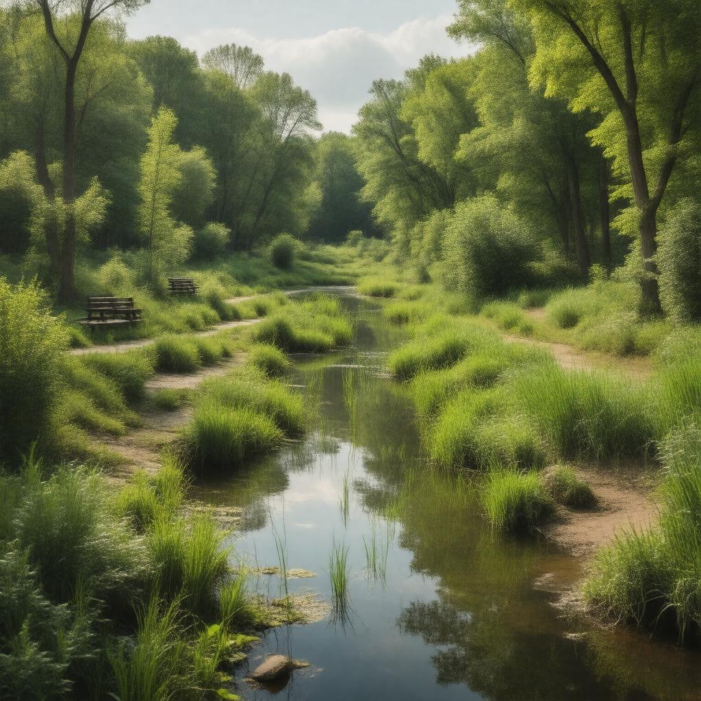 AI-created image of Alewife Brook Reservation