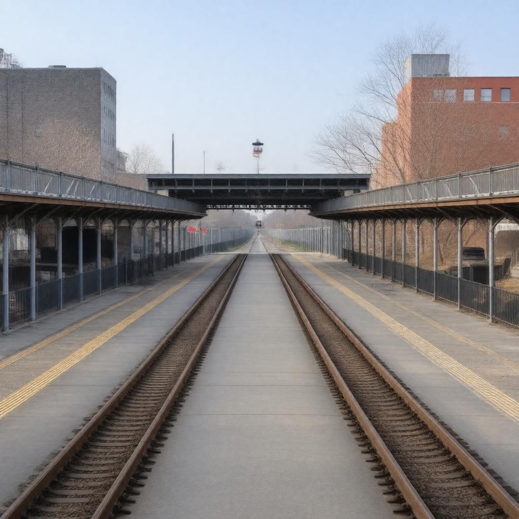 AI-created image of Alewife T Station