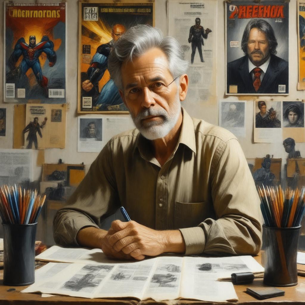 Click to view larger image AI-created image of Alex Ross