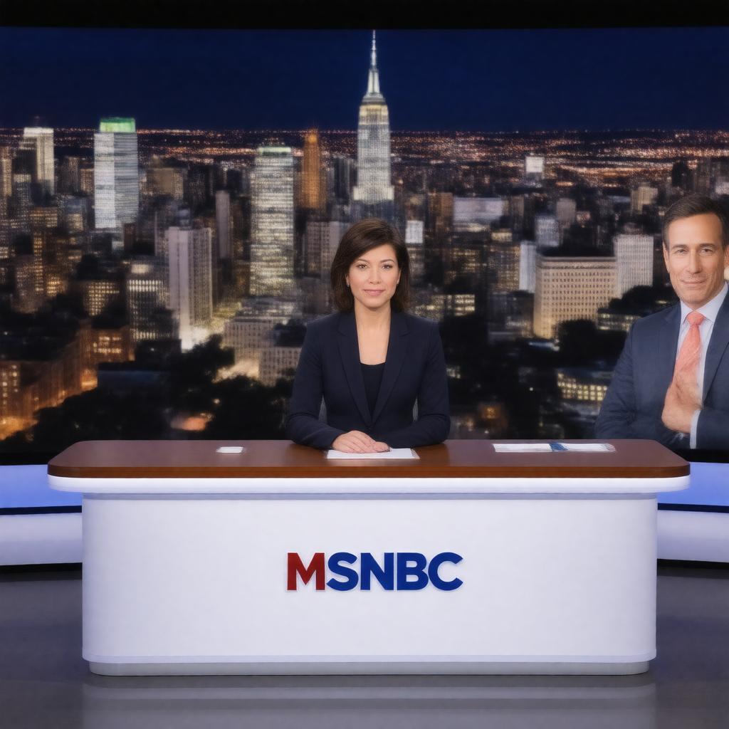 Click to view larger image AI-created image of Alex Wagner Tonight