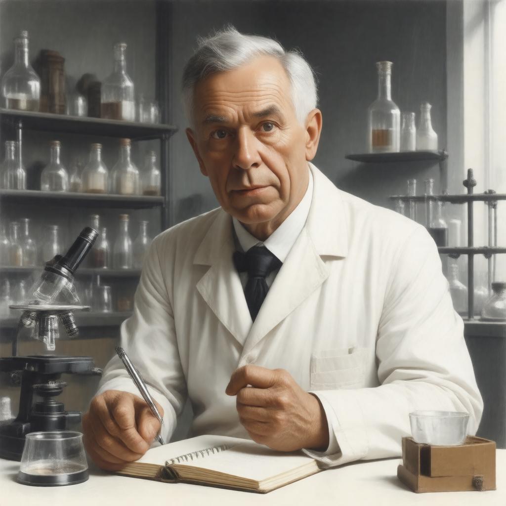 AI-created image of Alexander Fleming