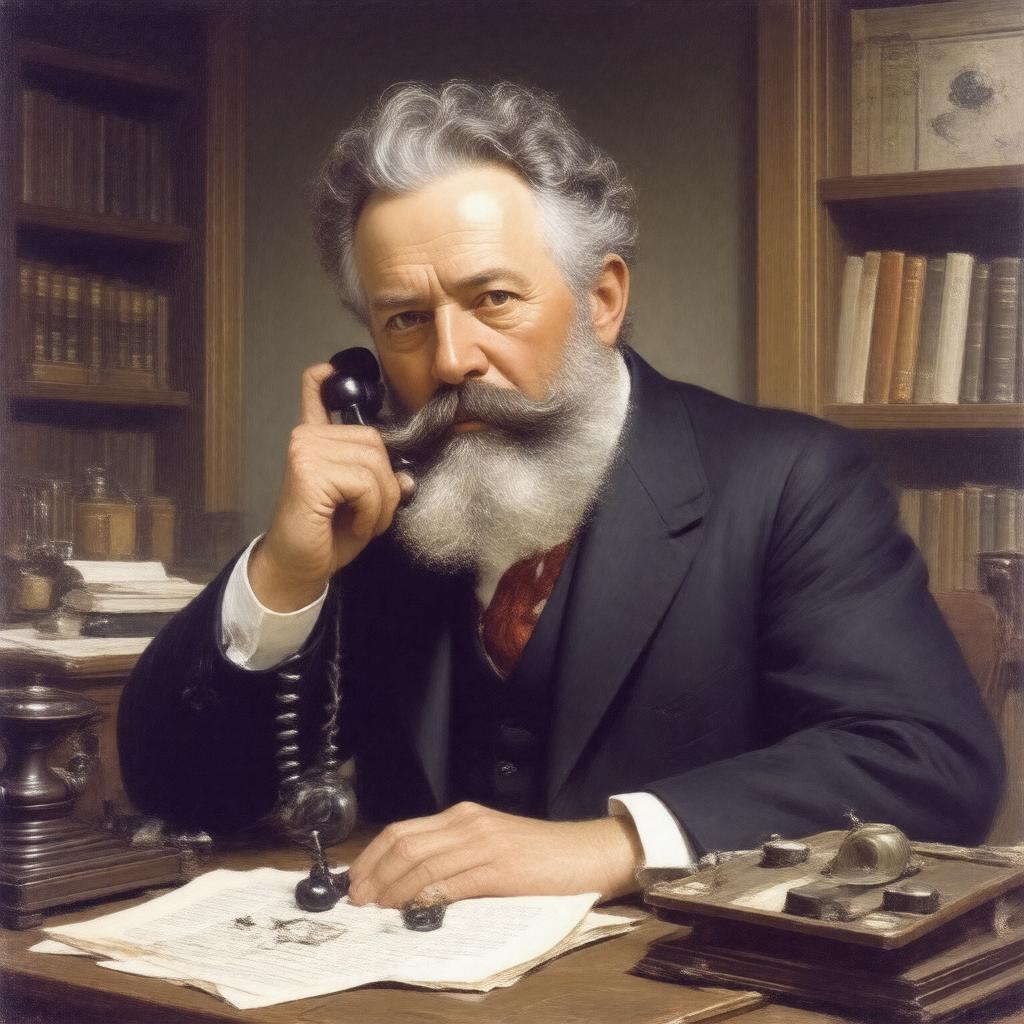 AI-created image of Alexander Graham Bell