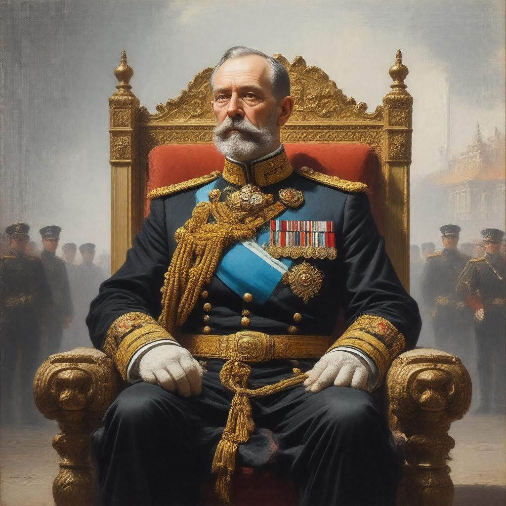 AI-created image of Alexander III of Russia