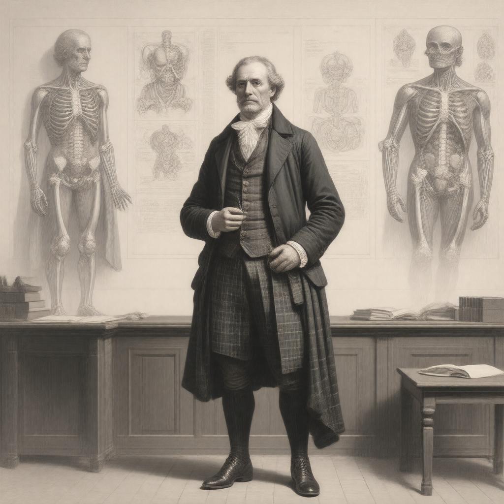 Click to view larger image AI-created image of Alexander Monro primus