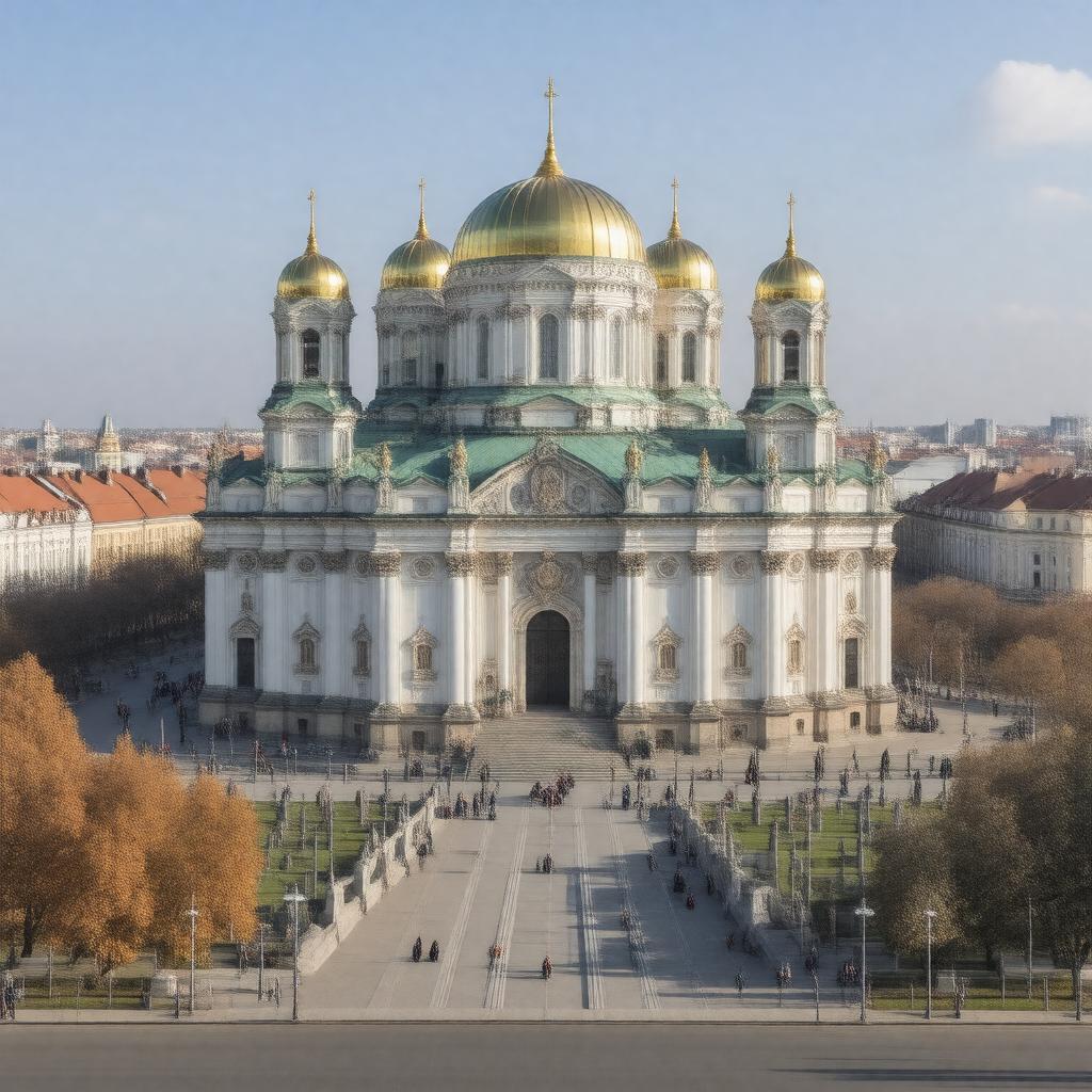 AI-created image of Alexander Nevsky Lavra