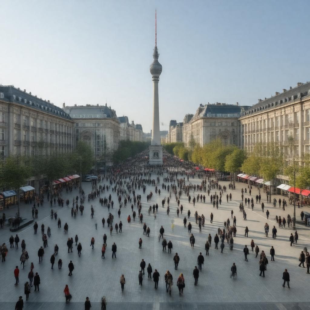 AI-created image of Alexanderplatz