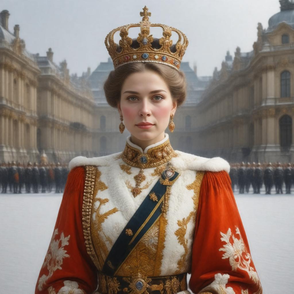 AI-created image of Alexandra Feodorovna (Empress of Russia)