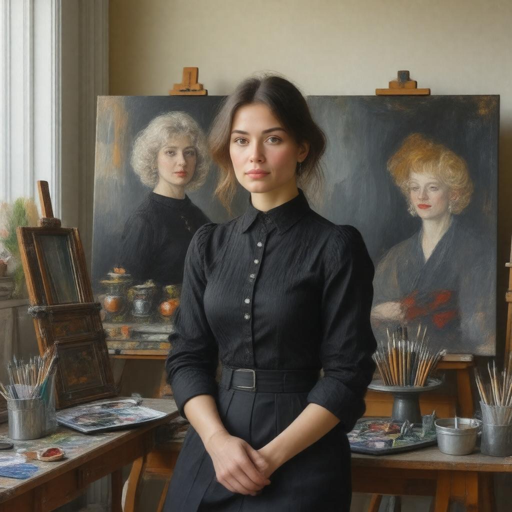 Click to view larger image AI-created image of Alexandra Mollwo
