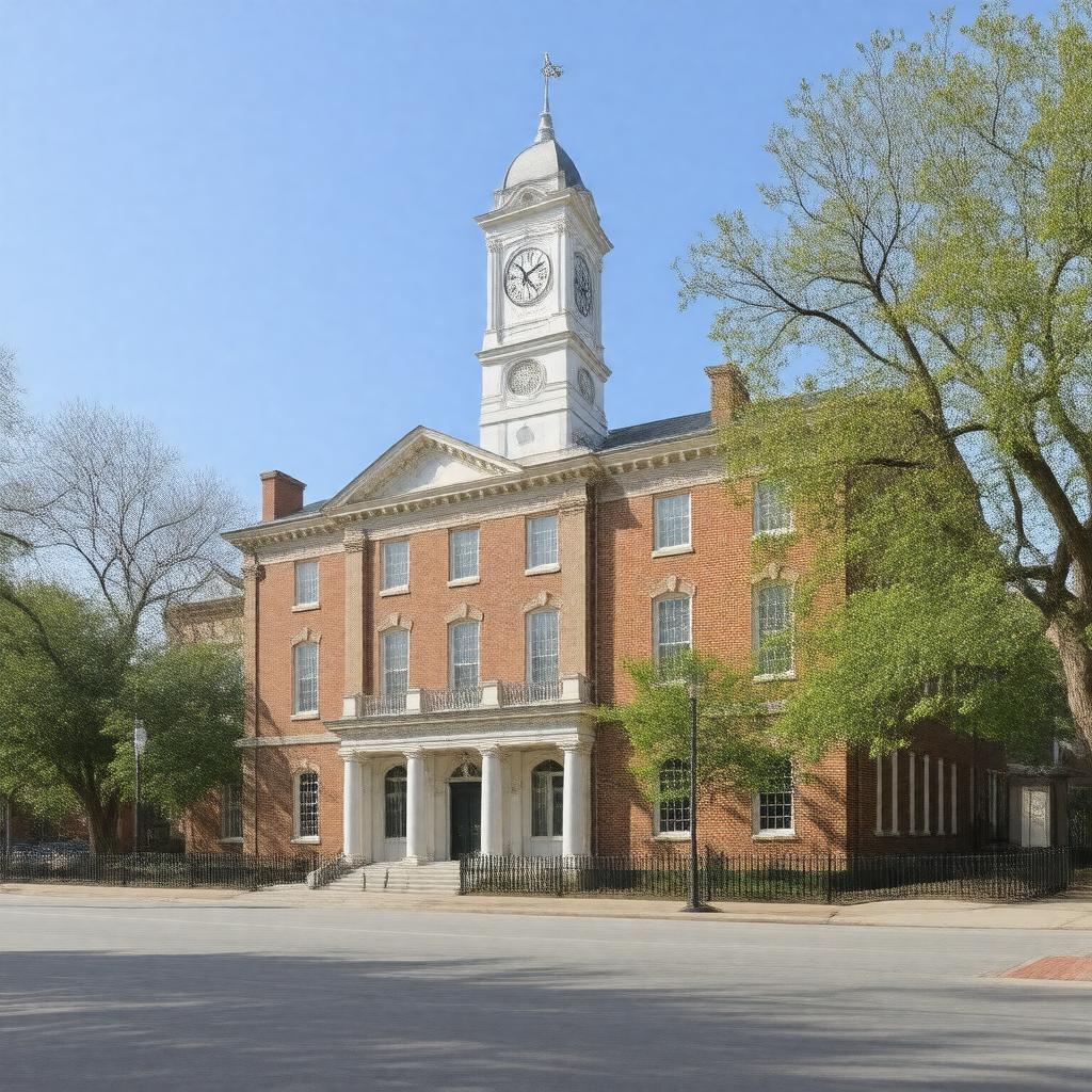 AI-created image of Alexandria City Hall