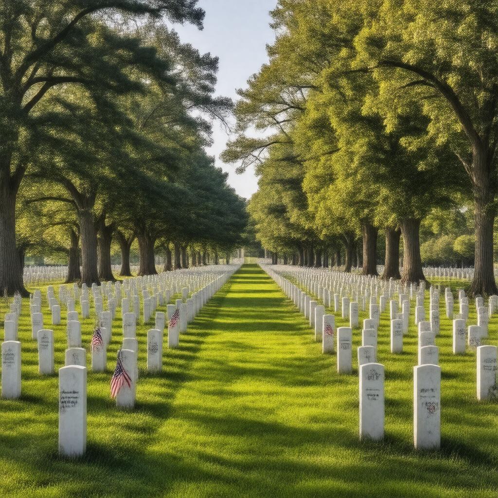 AI-created image of Alexandria National Cemetery