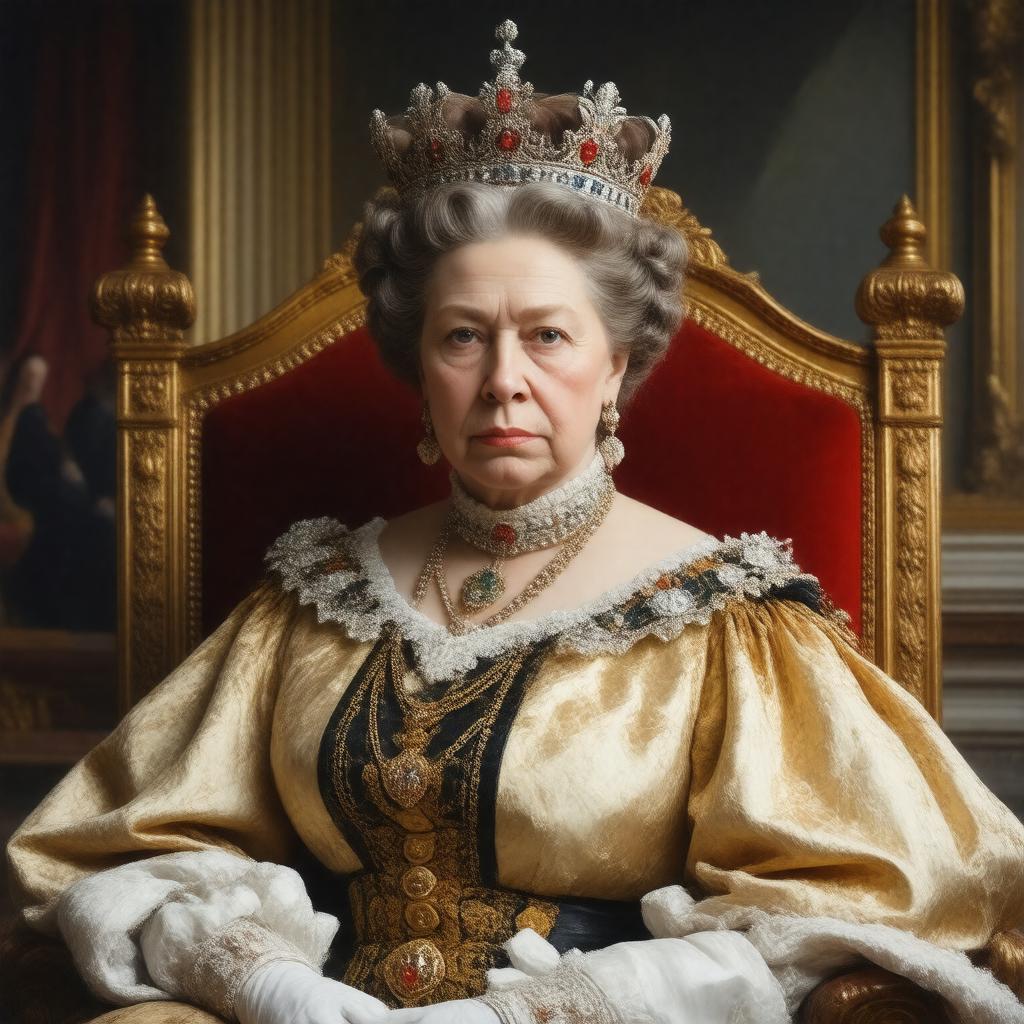 AI-created image of Alexandrina Victoria