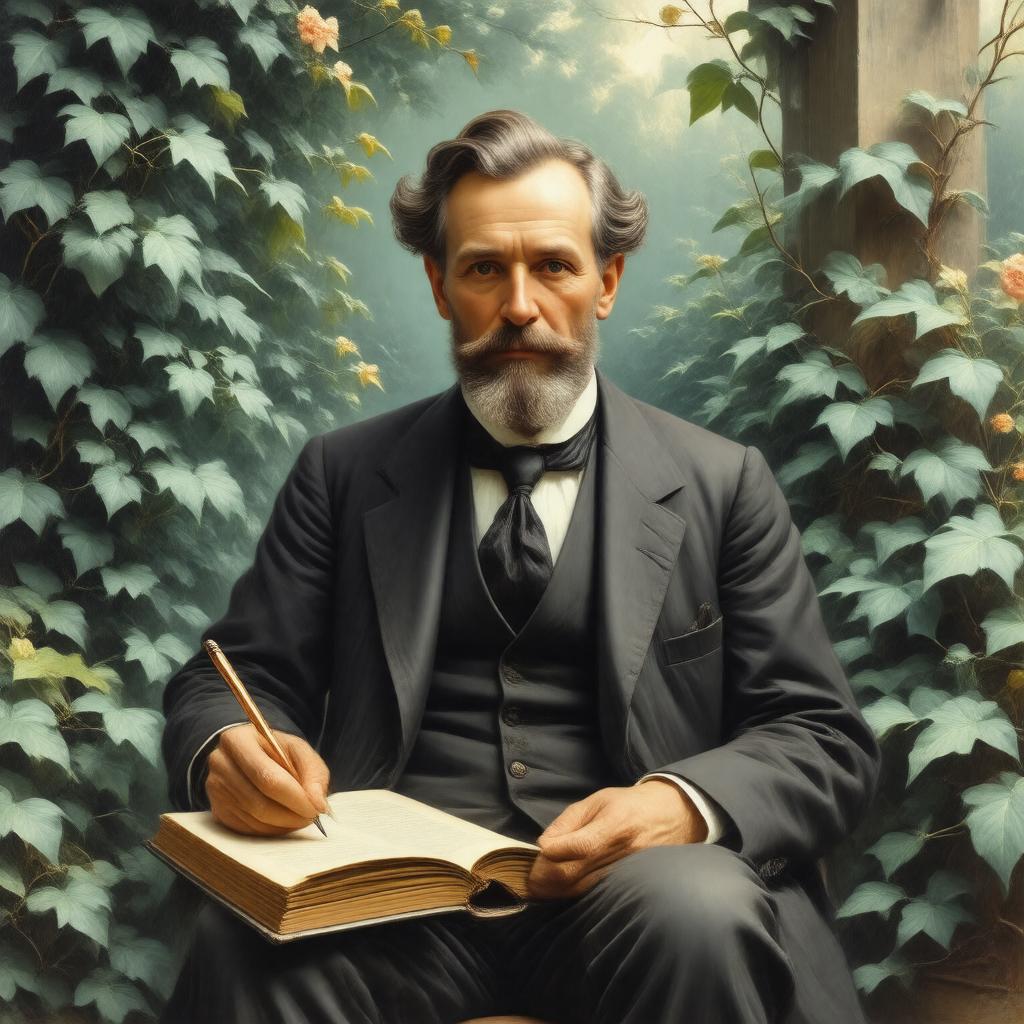 AI-created image of Alfred Austin