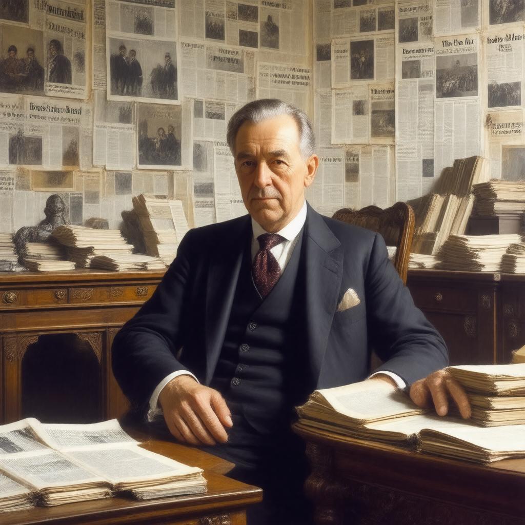 AI-created image of Alfred Harmsworth