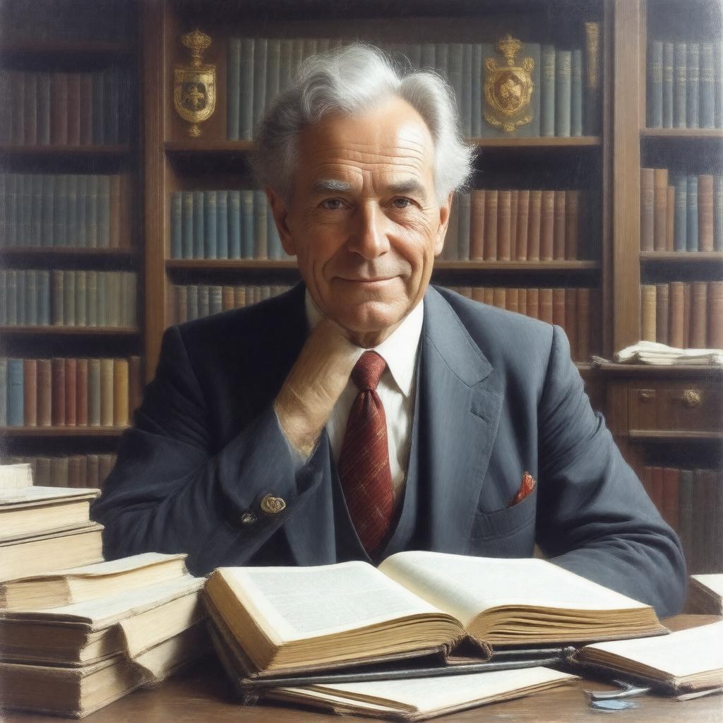 AI-created image of Alfred Jules Ayer