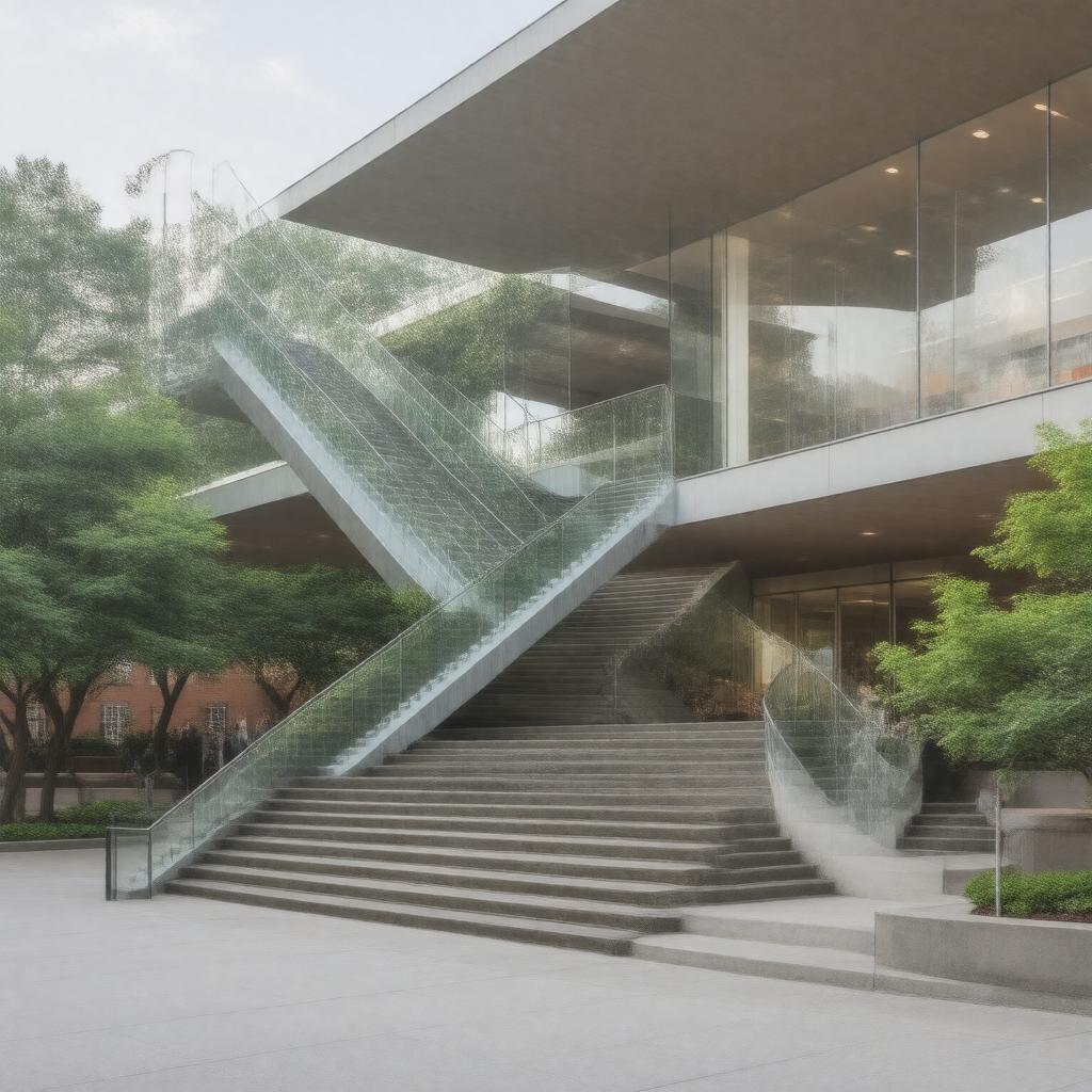 Click to view larger image AI-created image of Alfred Lerner Hall