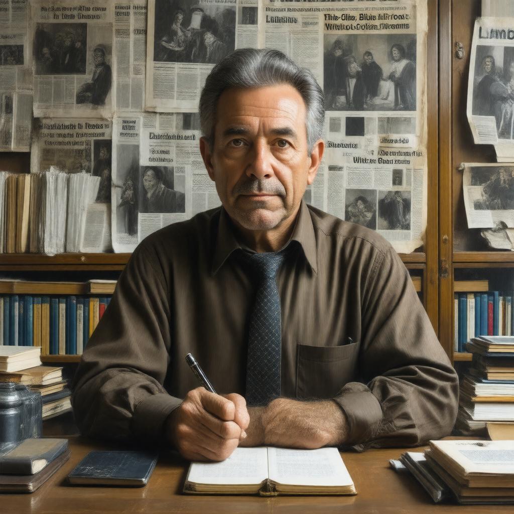 AI-created image of Alfred Lubrano