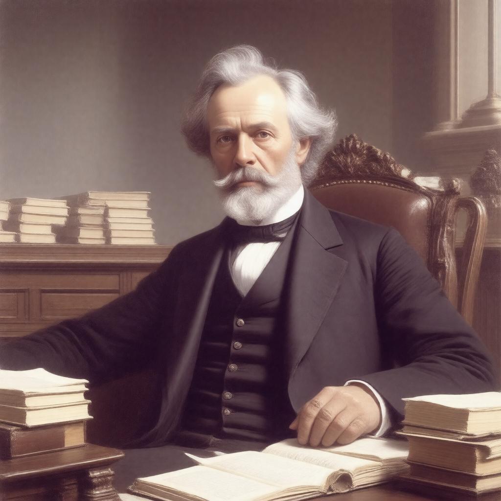 AI-created image of Alfred Marshall