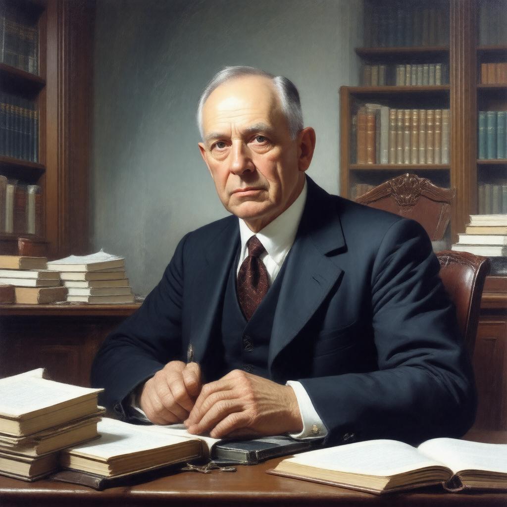 AI-created image of Alfred North Whitehead